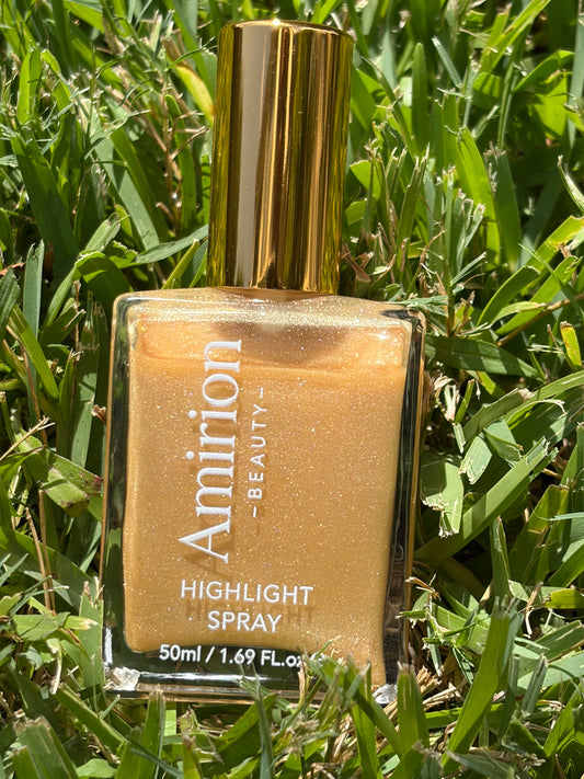 Highlight body shimmer spray