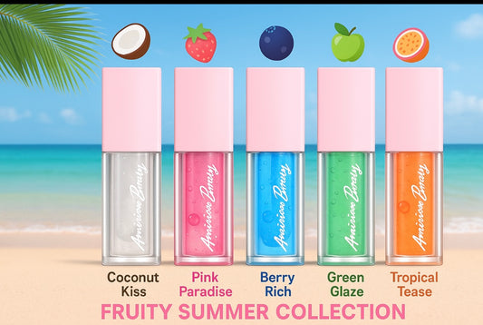 Fruity summer lip oil collection